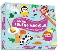 Deux Coqs d'Or – Coffret feutre magique – 5 tableaux à colorier et tamponner – avec accessoires