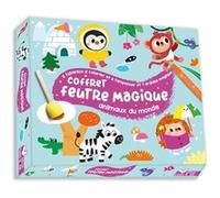 Coffret feutre magique - 5 tableaux à colorier et tamponner - coffret avec accessoires Marine Fleury (Illustration)