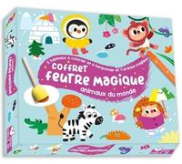 Coffret Feutre Magique Animaux Du Monde - 5 Tableaux À Colorier Et Tamponner, Coffret Avec Accessoires