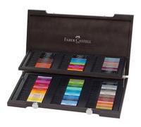 Faber-Castell 167400 Pitt Artist Pens Coffret En Bois, 90 Stylos Avec Pointe Pinceau, Encre Imperméable, Couleurs Permanentes Résistantes à la Lumière Pour le dessin et le Croquis