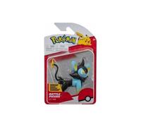Coffret Figurine Pokemon Luxio - Figurine Combat Bleu Et Noire - Set Jouet Garcon + 1 Carte Animaux