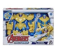 Coffret Figurine Thanos 22.5 Cm Avec Armure d'infinité - Set Avengers Mech Strike + 1 Carte Tigre - Super heros