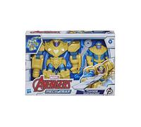 Coffret Figurine Thanos 22.5 Cm Avec Armure d'infinité - Set Avengers Mech Strike + 1 Carte Tigre - Super heros