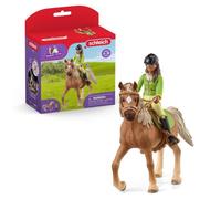 Coffret figurines cheval et cavalière - SCHLEICH - Horse Club Sarah & Mystery - Figurine mobile - Selle amovible