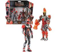 Gormiti, Coffret 2 Figurines 15 cm, Scion + Gormiti associé, Modèle Feu - Zane et Fireon, pour Les Enfants à partir de 4 Ans, GRV192, Multicouleur