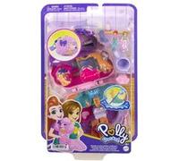 Polly Pocket Coffret Toilettage Caniche avec 2 Figurines, 12 Accessoires, 2 Accessoires Qui Changent De Couleur, Jeu D’Eau, Jouet Enfant, Dès 3 Ans, HKV35