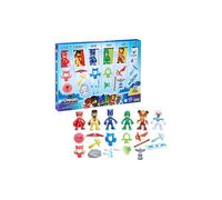 PJ Masks Pyjamasques Coffret La Ronde des Héros, 6 Figurines, 14 Accessoires, Jouets de Super-héros pour Les Filles et Les garçons