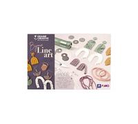 Graine créative – Coffret Fimo Bijoux Line Art – Jaune