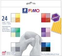 Coffret Fimo Effect Assortis 24 Demi Blocs 24x25 G / 8013 C 24-1