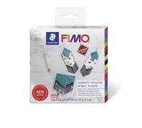 Coffret Fimo - FIMO - Bijoux DIY - Effet Cuir - Kit Créatif - Pâte Polymère
