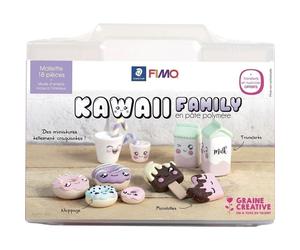 Coffret fimo - kawaii family - grai