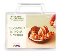 Coffret FIMO - Le goûter miniature (Croissant) - pâte polymère - mallette pratique - dès 8 ans