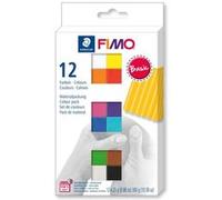 Coffret Fimo Soft Couleurs Basiques 12 Demi Blocs 12x25 G / 8023 C 12-1