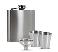 coffret flasque à alcool avec accessoires