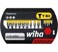 Coffret FlipSelector 12 embouts 'Y' L.25 mm WIHA + 1 Porte-embout magnétique