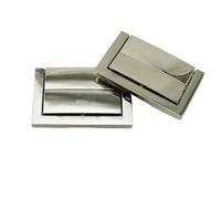 Coffret for menuiserie avec serrure en bois W-014 Argent 10 pièces(Silver)