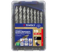 Coffret forets métaux - TIVOLY - 11457070015 - TSP HSS 1-10 mm - 19 pièces - Affûtage Smart Point