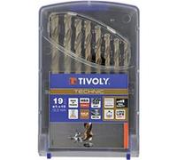TIVOLY - Coffret Forets Gradués Métaux Haute Performance - Spécial Perçage Inox et Aciers Résistants - 19 Forets HSS Cobalt Ø1 à 10mm