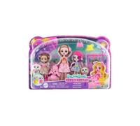 Coffret Gala Enchante Enchantimals - Famille Dwyla et Chiens - Poupees, Figurines animaux, accessoires - Set Jouet + carte