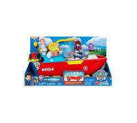 Coffret Geant Pat Patrouille Sea Patroller XXL Bateau 60 Cm + son et lumière + Ryder + Quad + Pieuvre + 1 Carte Animal