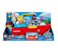 Coffret geant pat patrouille sea patroller xxl bateau 60 cm + son et lumière + ryder + quad + pieuvre + 1 carte animal