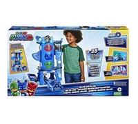 Coffret geant pyjamasques quartier general de luxe avec sons et lumières + véhicule + 2 figurines - set qj + 1 carte animal