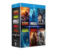 Coffret : Godzilla + Godzilla : Roi Des Monstres + Kong : Skull Island + Rampage - Hors De Contrôle + En Eaux Troubles + Pacific Rim - Pack - Blu-Ray