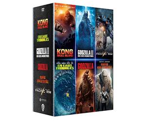 Coffret : Godzilla + Godzilla : Roi des monstres + Kong : Skull Island + Rampage - Hors de contrôle + En eaux troubles + Pacific Rim [Pack]