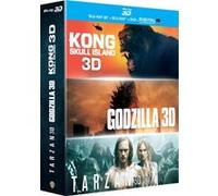 Kong : Skull Island + Godzilla + Tarzan - Blu-Ray + Copie Digitale