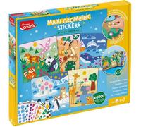 Maped Coffret Maxi Gommettes Autocollantes Maped Creativ, 12 tableaux, 4000 gommettes