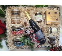 Coffret Gourmand de Fêtes, Assortiment de Terrines et Truffes Fantaisie, Panier Cadeau avec Spécialités Françaises