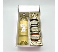 Coffret Gourmandise Blanc (1x75cl) +3 Tapenades (3x100g)
