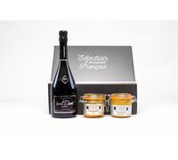 Coffret Gourmet Ondarroa - Sélection de Foies Gras Entiers (Nature, Truffe) & Bouteille Festive - Spécialité Artisanale du Sud-Ouest | Cadeau Gastronomique & Fêtes