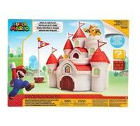 Coffret Grand Chateau Princesse Peach + Figurine Bowser - Royaume Champignon - Set pour Super Mario 16 pièces + 1 Carte Offerte