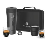 Handpresso Auto Set | cafetiere de voyage à batterie USB-C | capsule expresso & capsule réutilisable café moulu | malette compacte - cafetiere portable - 2 tasses - poubelle - cable USB - serviette