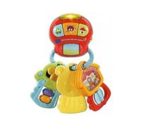 Coffret hochet bebe musical et lumineux 3 clés textures + activités - 3 chansons 15 mélodies - eveil 3 mois set jouet premier âge et 1 carte offerte