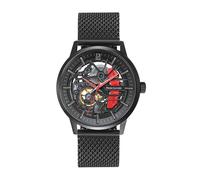 Coffret Homme Paddock Cadran Noir Bracelet Acier milanais 22 MM