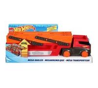 Coffret hot wheels : Mega Camion : 45 cm avec 6 panneaux de stationnement - Set Véhicules Transporteur + Carte tigre