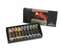 Rembrandt Set de peintures à l'huile professionnelles avec 10 couleurs (tubes de 15 ml) | Couleurs à l'huile de qualité artistique