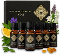 Coffret Huiles Essentielles Luxe - 6 Flacons 10ml Pures & Naturelles - Aromathérapie, Détente & Massage - Bien-Être Au Quotidien - Coffret Édition De Luxe - Huiles Qualité Supérieure