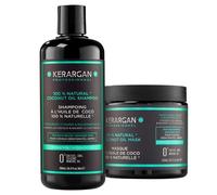 Coffret hydratation cheveux - KERARGAN - Huile de Coco et d'Argan - Cheveux frisés et ondulés