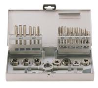 Coffret industriel 30 pcs tarauds à main / filières HSS-G M3 à M12 MW-Tech SKC30ETM