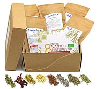 Coffret infusion BIO à composer soi même - 350g de plantes + livret + filtres - fabriqué en France