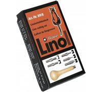 Coffret - Initiation À La Linogravure - 5 Gouges - Manche - Extracteur - Brause