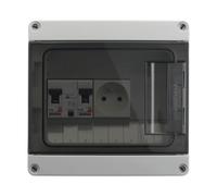 Coffret jardin pré-équipé - 8 modules - étanche IP65 DEBFLEX