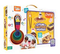 Coffret Je cuisine mes goûters préférés | Loisirs créatifs - Comprends 25 recettes incontournables - Peser Mesurer Cuisiner - Activité manuelle enfant - Idée cadeau