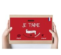 Coffret "Je t'aime " | 25 Petites Surprises pour Couple | Défis Romantiques, Bons d'Amour, Serments | Idée Cadeau Amoureux Originale