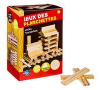 Coffret Jeu De Planchettes En Bois Pour Construire - 200 Pièces