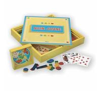 Coffret Jeu du Nain Jaune : Coffret en Bois avec Cases Amovibles en Bois - Jeu de 54 Cartes et jetons - l'arbre à Jouer - Jeu de Société - Âge Minimum : 3 Ans