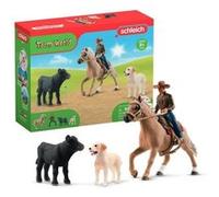 Coffret jeu Western SCHLEICH Farm World 42578 Aventures d’équitation cheval Quarter Horse selle Multicolore G